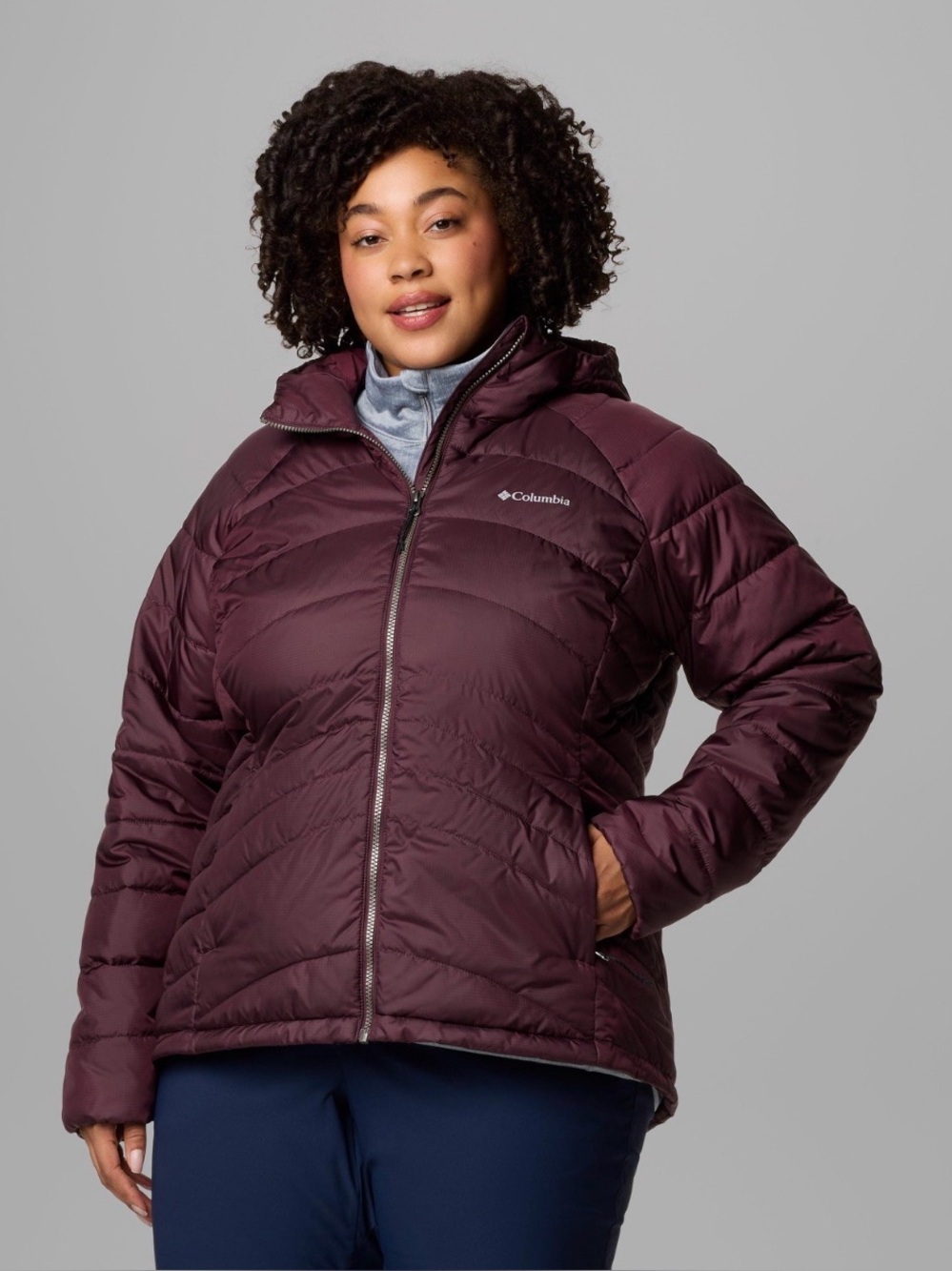 Columbia Women’s Karis Gale™ Hooded Jacket – Plus Size 3X – Moonvista